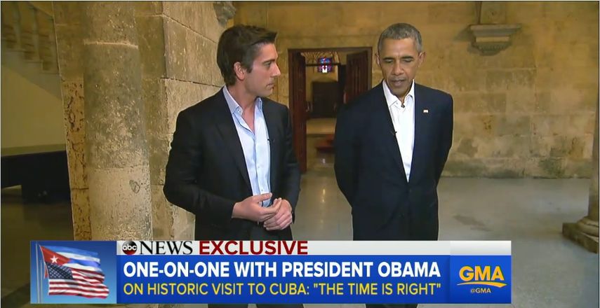 Entrevista grabada en La Habana y emitida este lunes por la cadena ABC News (CAPTURA DE VIDEO)