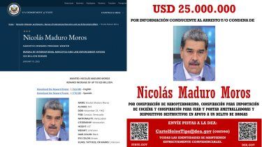 Recompensa por Nicolás Maduro.&nbsp;