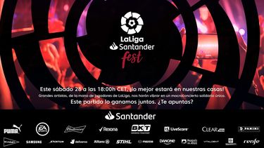 LaLigaSantander Fest une m&uacute;sica y deporte para luchar contra el coronavirus.&nbsp;