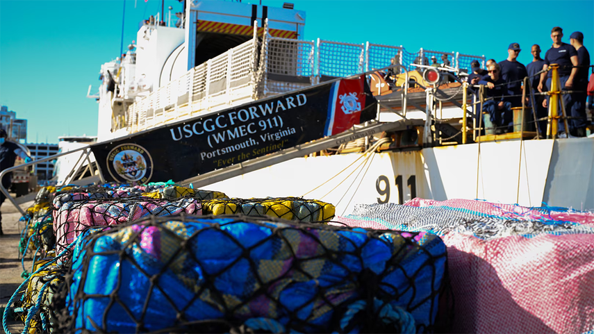 Droga desembarcada en Port Everglades, Florida.