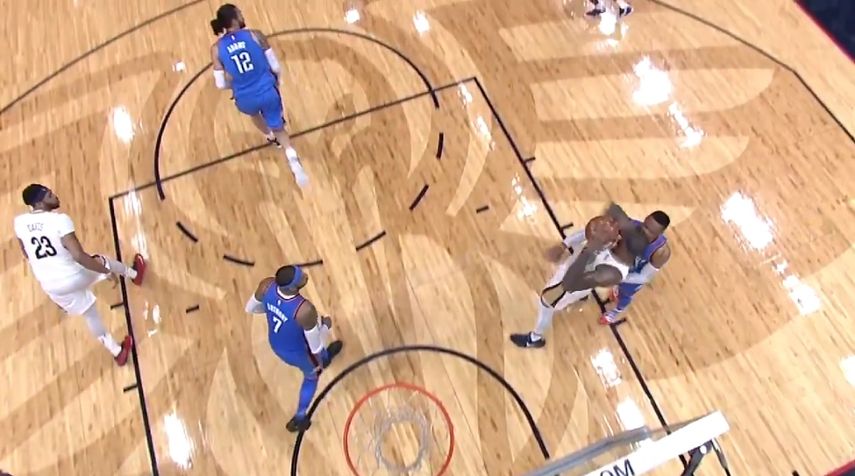 Cousins&nbsp;sumó 18 puntos y nueve rebotes antes de que lo echaran por una falta flagrante sobre Westbrook.