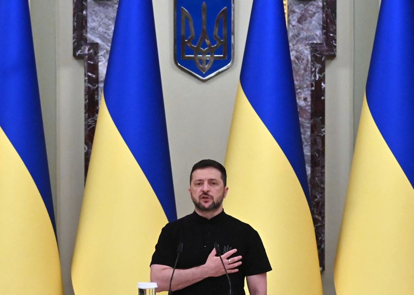 El&nbsp; presidente ucraniano, Volodymyr Zelensky.