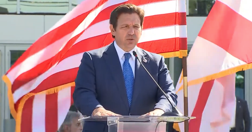 Ron DeSantis gobernador de Florida.&nbsp;