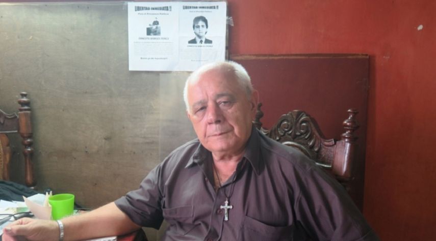 Raúl Borges Álvarez, padre del preso político Ernesto Borges Pérez.