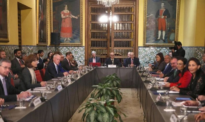 El Grupo de Lima se creó en agosto de 2017 ante la imposibilidad de aprobar resoluciones sobre Venezuela en la Organización de Estados Americanos (OEA) por el bloqueo de los países caribeños.