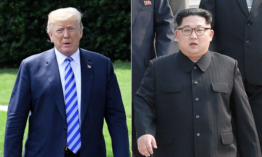 Donald Trump, presidente de los EEUU, y el líder norcoreano, Kim Jong-un.