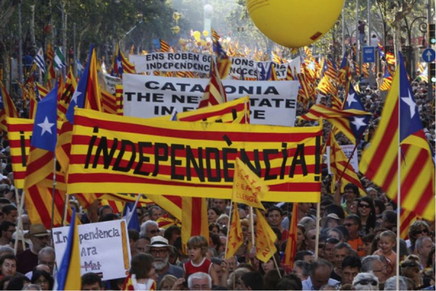 Catalanes buscan ser independientes del país europeo.&nbsp;