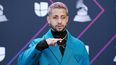 El puertorriqueño Mora llega a la 22 entrega anual del Latin Grammy el 18 de noviembre de 2021 en la Arena MGM Grand Garden en Las Vegas.