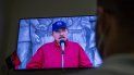 Un hombre observa en televisión un discurso del dictador Daniel Ortega el miércoles 23 de junio de 2021, en su casa en Managua, Nicaragua. Un hombre observa en televisión un discurso del dictador Daniel Ortega el miércoles 23 de junio de 2021, en su casa en Managua, Nicaragua.
