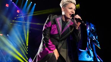 La cantante y compositora estadounidense Pink se presenta en el Gran Premio de F1 de Estados Unidos de 2019 en el Circuito de las Américas el 2 de noviembre de 2019 en Austin, Texas.&nbsp;