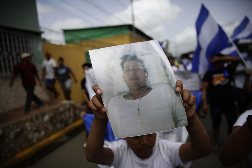 Las protestas contra Ortega y Murillo comenzaron por unas fallidas reformas a la seguridad social y se convirtieron en un reclamo que pide la renuncia del mandatario, después de once años en el poder, con acusaciones de abuso y corrupción en su contra