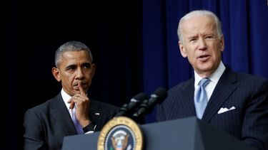 El expresidente Barack Obama y el jefe de la Casa Blanca, Joe Biden.