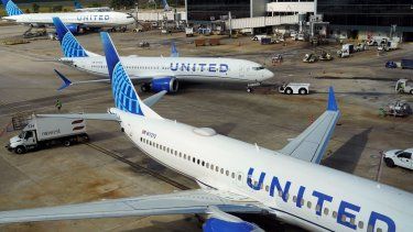 Un avión de United Airlines en el Aeropuerto Intercontinental George Bush en Houston, el 11 de agosto de 2023. 