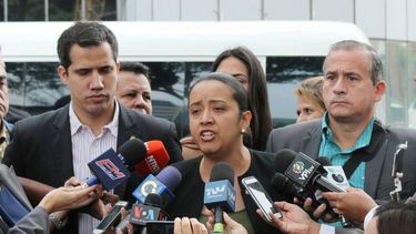 Estamos exigiendo a la señora (ministra del Servicio Penitenciario) Iris Varela que dé respuesta al país de la integridad física y el lugar donde se encuentra el diputado Gilber Caro, dijo la diputada Gaby Arellano.