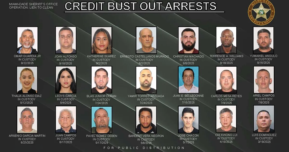 Desmantelan en Miami-Dade red de fraude vehicular por más de 5 millones de dólares