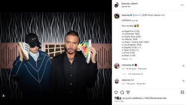 Bizarrap y J Balvin promocionan BZRP Music Sessions #62/66.&nbsp;