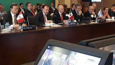 Secretario de Estado Mike Pompeo interviene vía teleconferencia en reunión del Grupo de Lima del 14MAY18.