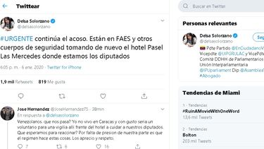 En la madrugada del pasado domingo, cuerpos de seguridad a servicios de la narco-dictadura se presentaron en el hotel Paseo Las Mercedes, al este de la metr&oacute;polis, por la presencia de unos supuestos artefactos explosivos.