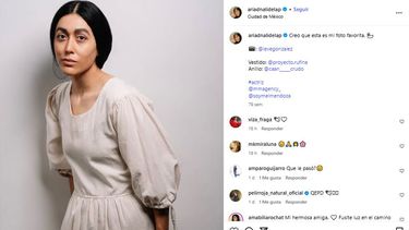 La actriz mexicana Ariadnalí de la Peña.