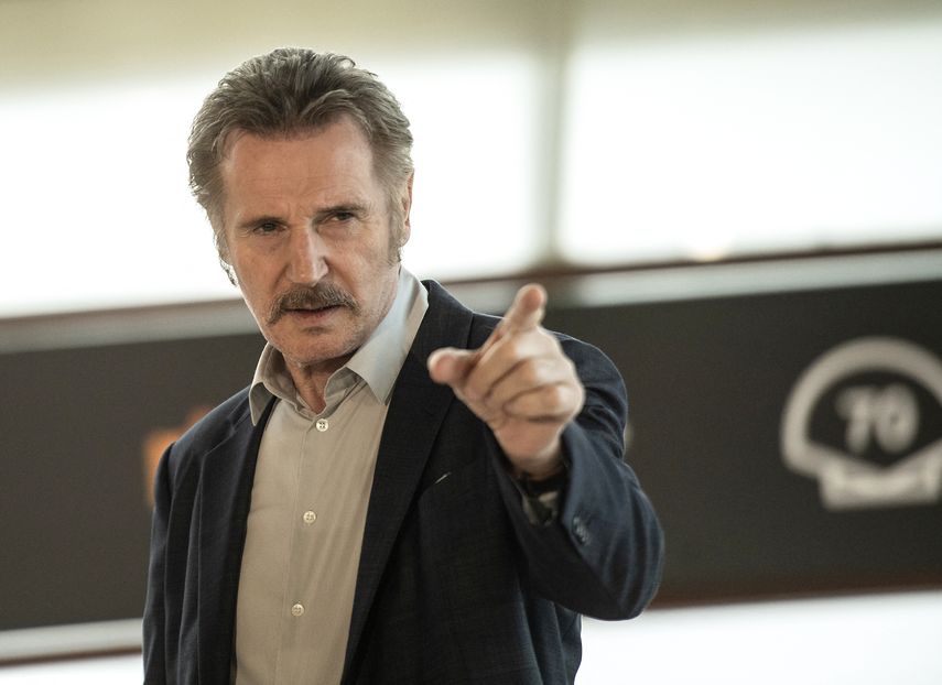 El actor Liam Neeson posa en el Festival de Cine de San Sebastián.&nbsp;