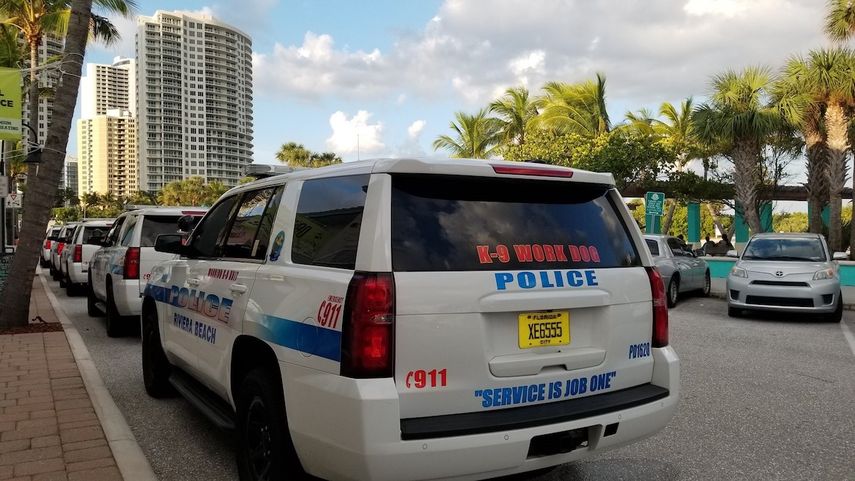 Autos&nbsp;de la Policía de Riviera Beach, Florida.&nbsp; &nbsp;