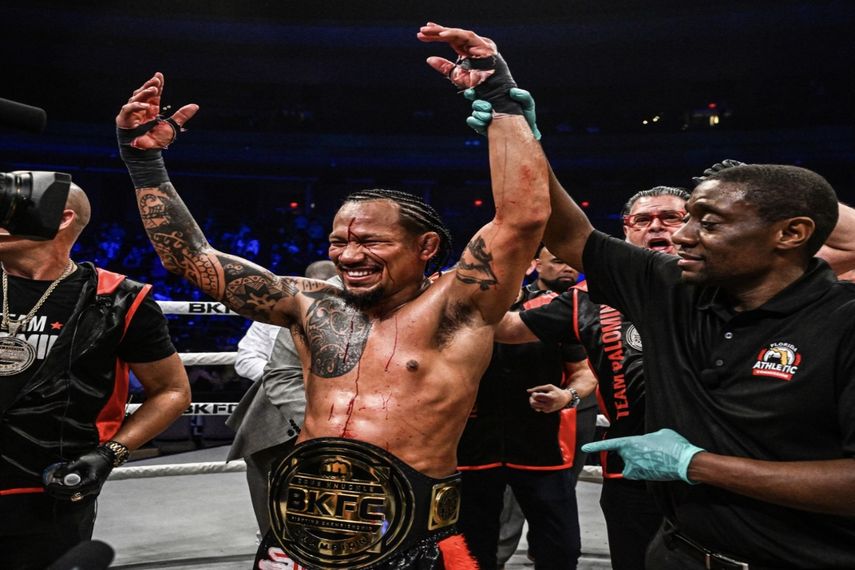 Luis Baboon Palomino se anota un nuevo triunfo como campeón mundial BKFC invicto 8-0. &nbsp; &nbsp;