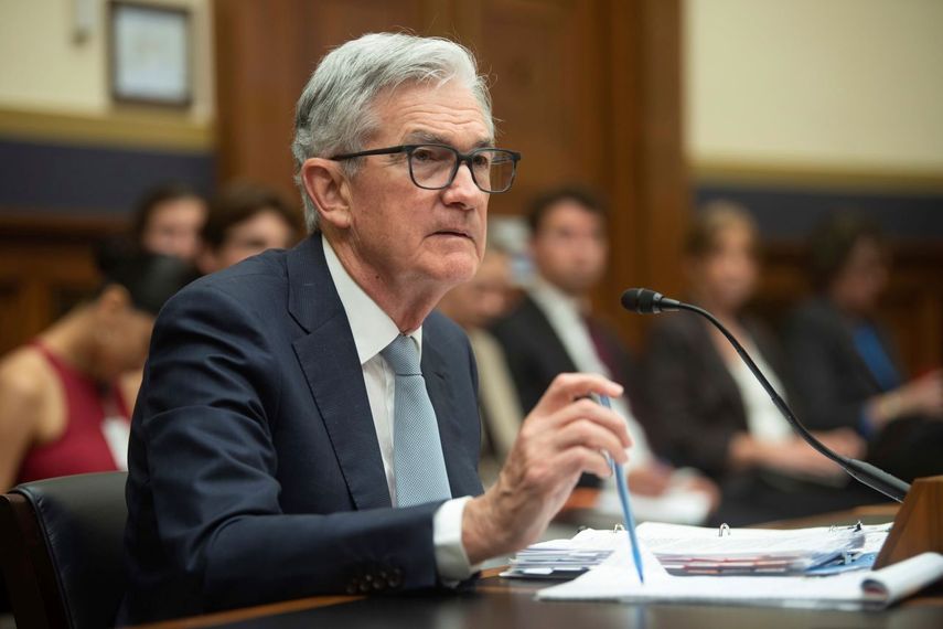 El presidente de la Reserva Federal, Jerome Powell, declara ante la Comisión de Servicios Financieros de la cámara baja, Washington, 23 de junio de 2022.&nbsp;