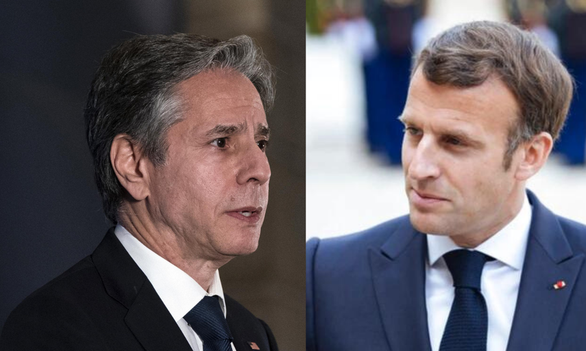 Blinken y Macron se reunen tras crisis de los submarinos