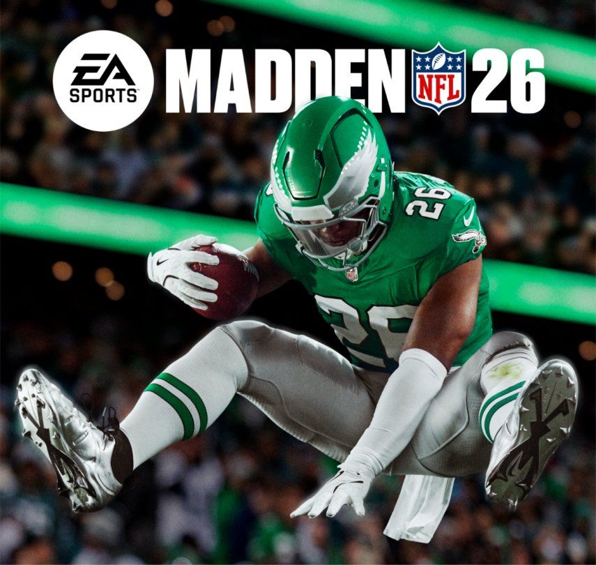 Portada del nuevo videojuego Madden NFL 26 en el que aparece el estelar jugador de los Philadelphia Eagles,&nbsp; Saquon Barkley