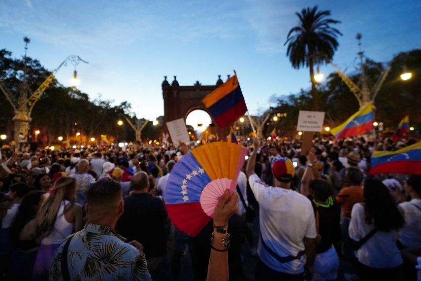Desde Madrid, España. Venezolanos unieron sus voces contra la dictadura.&nbsp;