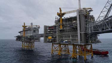 Plataforma de extracción de petróleo.