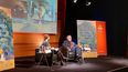 Gonzalo García, hijo de Gabriel García Márquez, durante la presentación de la novela póstuma e inédita del escritor.