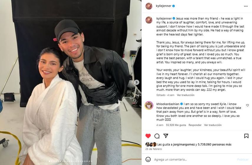 Kylie Jenner y el estilista Jesús Guerrero.&nbsp;