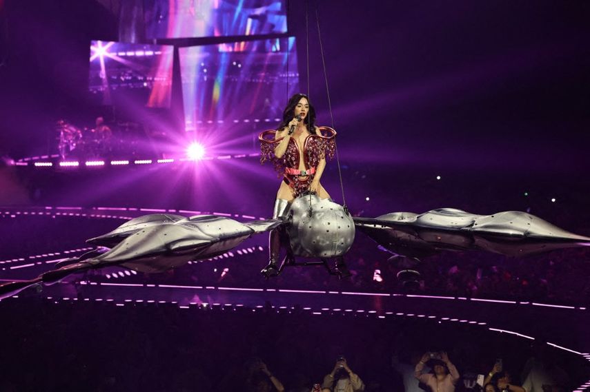 Katy Perry se presenta en el escenario durante el Katy Perry The Lifetimes Tour 2025 en la Arena CDMX el 23 de abril de 2025 en la Ciudad de México, México.
