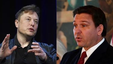Elon Musk y Ron DeSantis.