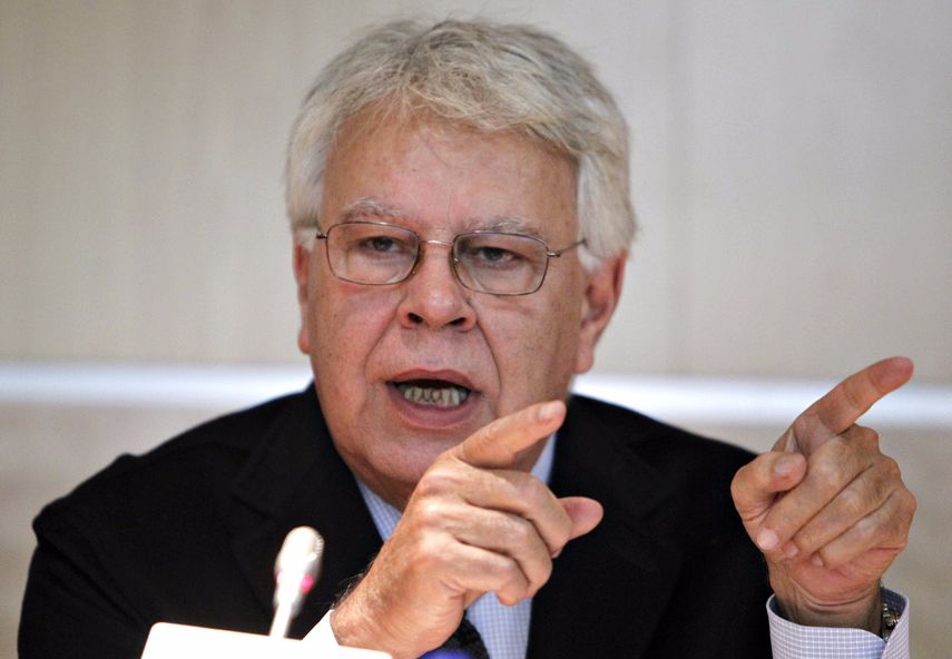 Felipe González, exjefe del gobierno español. 