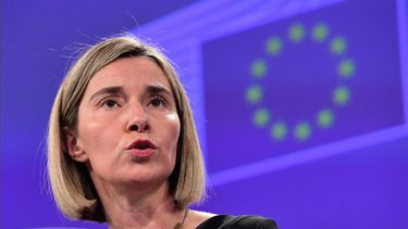La alta representante de la UE para la Política Exterior, Federica Mogherini.