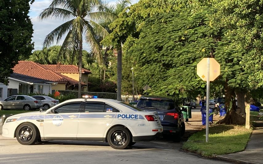 Vista parcial del lugar de los hechos.