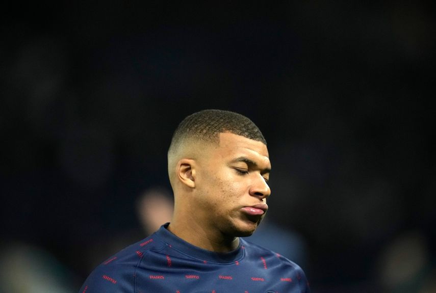 El francés Kylian Mbappé durante el triunfo 2-0 del PSG sobre el Manchester City en la Champions League