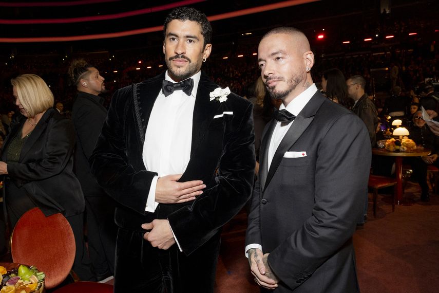Bad Bunny y J Balvin se reencontraron en la 68.ª edición de los Premios Grammy.