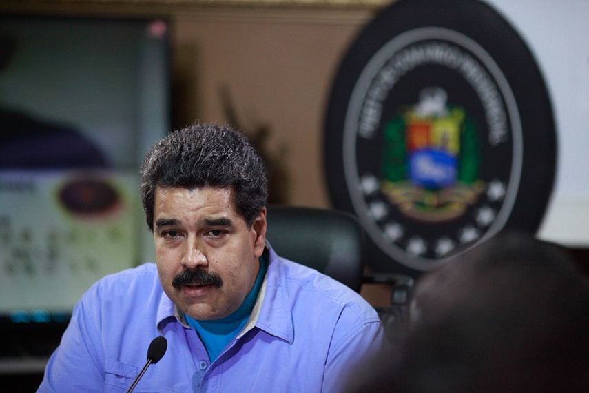 El presiente Nicolás Maduro durante la alocución. (CORTESÍA) 