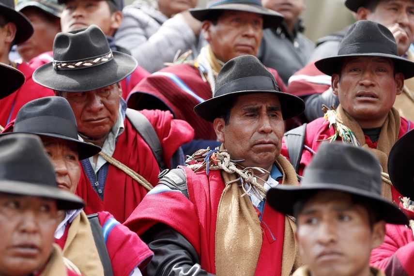 Los partidarios del ex presidente Evo Morales marchan en La Paz, Bolivia, el mi&eacute;rcoles 13 de noviembre de 2019.&nbsp;