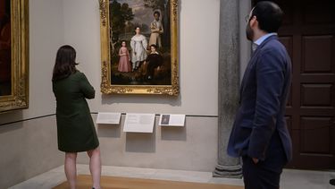 Belizaire and the Frey Children, del pintor francés Jacques Amans, se exhibe en el Museo Metropolitano de Arte de la ciudad de Nueva York (MET) el 12 de octubre de 2023. &nbsp;