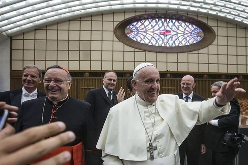 El papa Francisco, un habitual en esta lista de Time, aparece en el apartado de los titanes (EFE)