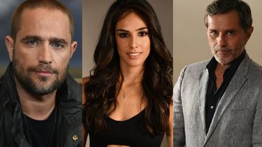 Los actores Michel Brown, Sandra Echeverría y Humberto Zurita. 