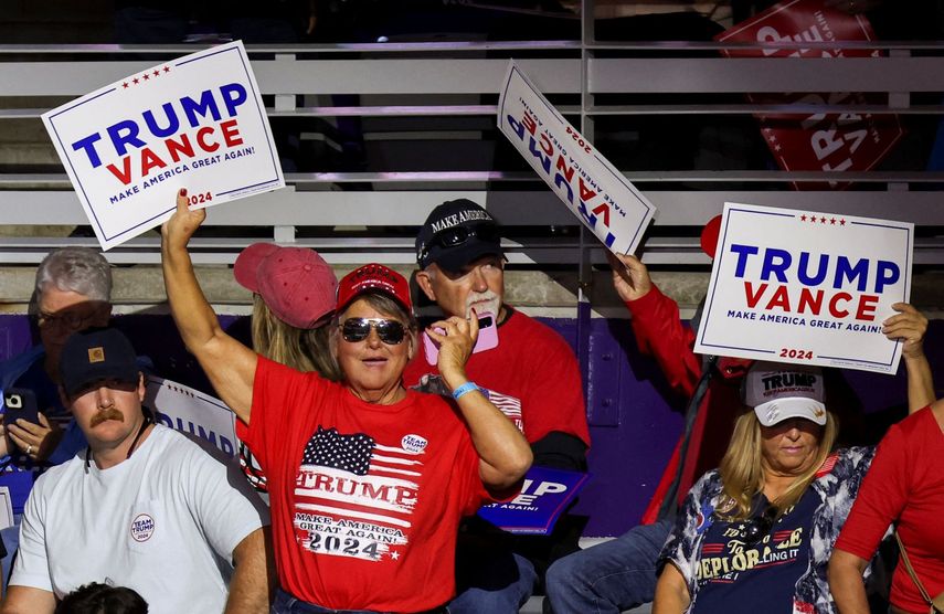 Seguidores del expresidente Donald Trump en estas elecciones.