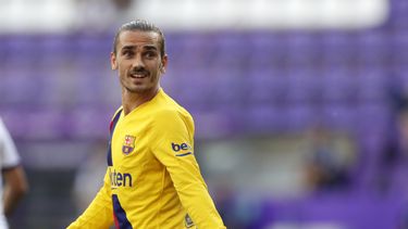 Antoine Griezmann del Barcelona durante el partido contra el Valladolid por la Liga espa&ntilde;ola en Valladolid, el s&aacute;bado 11 de julio de 2020.&nbsp;