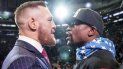Floyd Mayweather en la presentación de la pelea contra Conor McGregor en 2017 Floyd Mayweather en la presentación de la pelea contra Conor McGregor en 2017