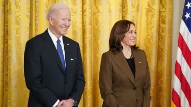 El presidente de Estados Unidos Joe Biden y la vicepresidenta Kamala Harris.
