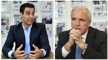 El alcalde de Miami, Francis Su&aacute;rez, y el alcalde de Miami-Dade, Carlos Gim&eacute;nez.